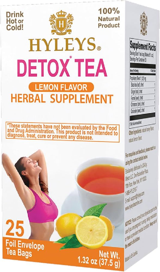 Daily Gut Health Detox Tea - Natural Lemon & Grapefruit Fiber Blend