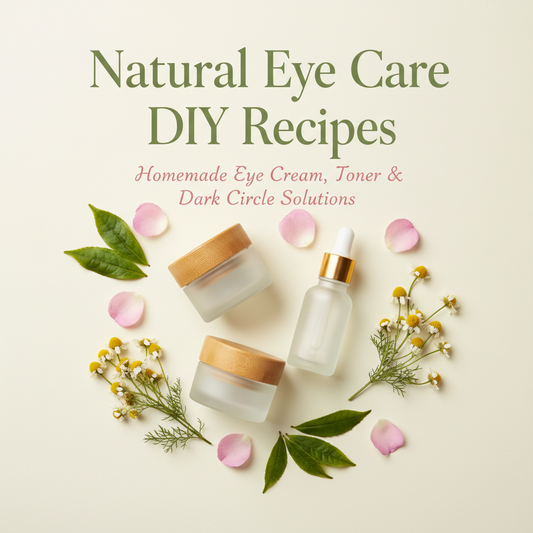 Natural Eye Care DIY Recipes - Eye Cream, Toner & Dark Circle Treatment